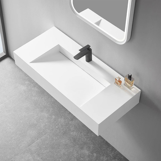 lavabo de baño de superficie sólida