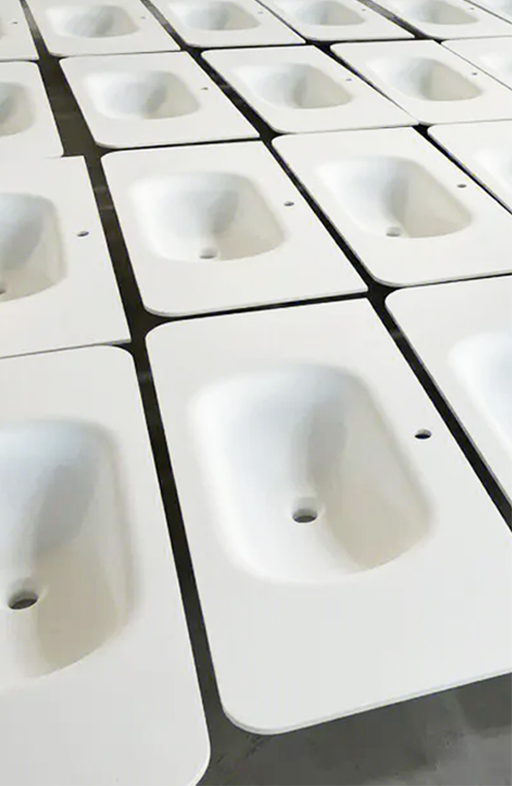 lavabo de superficie sólida